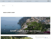 Tablet Screenshot of beachloverdiary.com